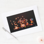 Sticker Rectangulaire Fubby dans l'explosion de pop-corn dans les trous  (Enveloppe)