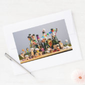 Sticker Rectangulaire Fubby's de la fête, félicitations ! (Enveloppe)