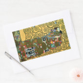 Sticker Rectangulaire Fulfillment aka The Embrace par Gustav Klimt (Enveloppe)