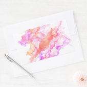 Sticker Rectangulaire Fumée Abstraite (Enveloppe)