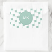 Sticker Rectangulaire Fun tissé Carré Mint Green (Sac)