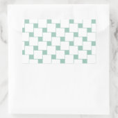 Sticker Rectangulaire Fun tissé Carré Mint Green (Sac)