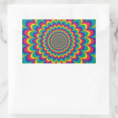 Sticker Rectangulaire Funky Psychedelic Color Fest (Sac)