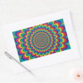 Sticker Rectangulaire Funky Psychedelic Color Fest (Enveloppe)