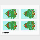 Sticker Rectangulaire Funny Bah Humbug (Feuille)