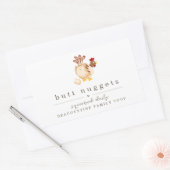 Sticker Rectangulaire Funny Butt Nugget Farm Coop Egg Carton Label (Enveloppe)