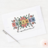 Sticker Rectangulaire Funny Chemistry Teacher | Science Lover (Enveloppe)