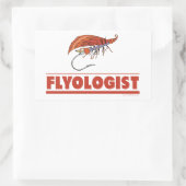 Sticker Rectangulaire Funny Fly Fishing (Sac)