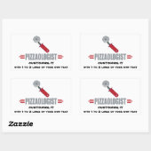 Sticker Rectangulaire Funny I Love Pizza (Feuille)