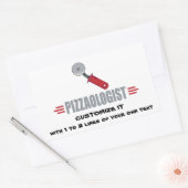 Sticker Rectangulaire Funny I Love Pizza (Enveloppe)