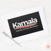 Sticker Rectangulaire Funny kamala 2024, Literally the Only Sane Choice, (Enveloppe)