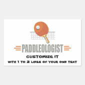 Sticker Rectangulaire Funny Ping (Devant)