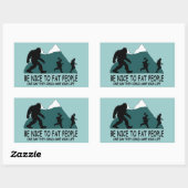 Sticker Rectangulaire Funny Sasquatch (Feuille)