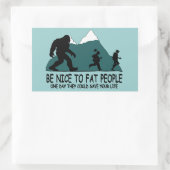 Sticker Rectangulaire Funny Sasquatch (Sac)