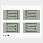 Sticker Rectangulaire Funny this way (Feuille)