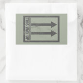 Sticker Rectangulaire Funny this way (Sac)
