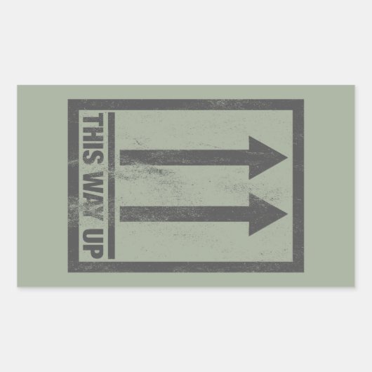 Sticker Rectangulaire Funny this way (Devant)