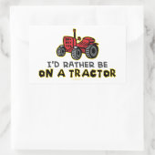 Sticker Rectangulaire Funny tractor (Sac)