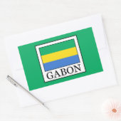 Sticker Rectangulaire Gabon (Enveloppe)
