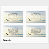 Sticker Rectangulaire Galates 5:1 Pour la LIBERTÉ Christ nous a libérés (Feuille)