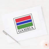 Sticker Rectangulaire Gambie (Enveloppe)