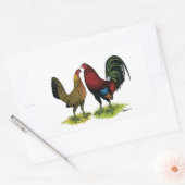 Sticker Rectangulaire Gamefowl Pair (Enveloppe)