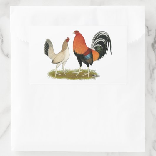 Sticker Rectangulaire Gamefowl wheatens (Sac)