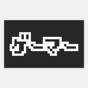 Sticker Rectangulaire Gamer Japonais ゲ ー マ  Langue Nihongo