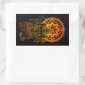 Sticker Rectangulaire Ganesha 02 (Sac)