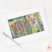 Sticker Rectangulaire Gants de renard (Enveloppe)