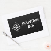 Sticker Rectangulaire Garçon de montagne (Enveloppe)