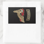 Sticker Rectangulaire Garde forestière d'orienteur (Sac)