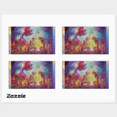 STICKER RECTANGULAIRE GARDEN OF THE LOST SHADOWS / FLYING RED DRAGON (Feuille)