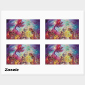 STICKER RECTANGULAIRE GARDEN OF THE LOST SHADOWS / FLYING RED DRAGON (Feuille)