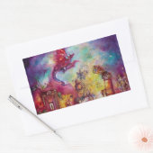 STICKER RECTANGULAIRE GARDEN OF THE LOST SHADOWS / FLYING RED DRAGON (Enveloppe)