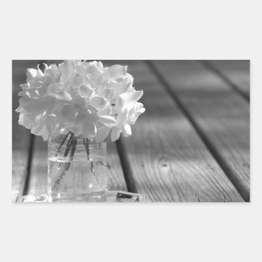 Sticker Rectangulaire Gardenias (Devant)