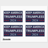Sticker Rectangulaire Garder l'Amérique sans Trump VII (Feuille)