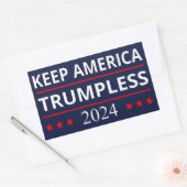 Sticker Rectangulaire Garder l'Amérique sans Trump VII (Enveloppe)