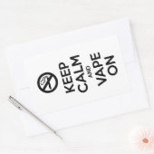 Sticker Rectangulaire Gardez le calme et la liberté sur ~ Auto-Motivatio (Enveloppe)