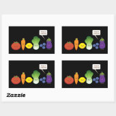 Sticker Rectangulaire Gardez-Le Coloré ! (Feuille)