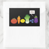 Sticker Rectangulaire Gardez-Le Coloré ! (Sac)