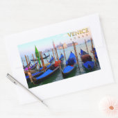 Sticker Rectangulaire Gare de Gondola à Venise, Italie (Enveloppe)