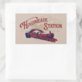 Sticker Rectangulaire Gare de HOGSMEADE Graphique Vintage (Sac)
