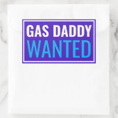 Sticker Rectangulaire Gas papa Recherché (Sac)