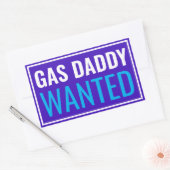 Sticker Rectangulaire Gas papa Recherché (Enveloppe)