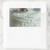 Sticker Rectangulaire Gâteau mariage (Sac)