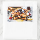 Sticker Rectangulaire gaufres (Sac)