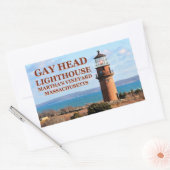Sticker Rectangulaire Gay Head Lighthouse, Martha's Vineyard MA (Enveloppe)