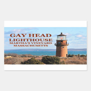 Sticker Rectangulaire Gay Head Lighthouse, Martha's Vineyard MA