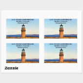 Sticker Rectangulaire Gay Head Lighthouse, Martha's Vineyard MA (Feuille)